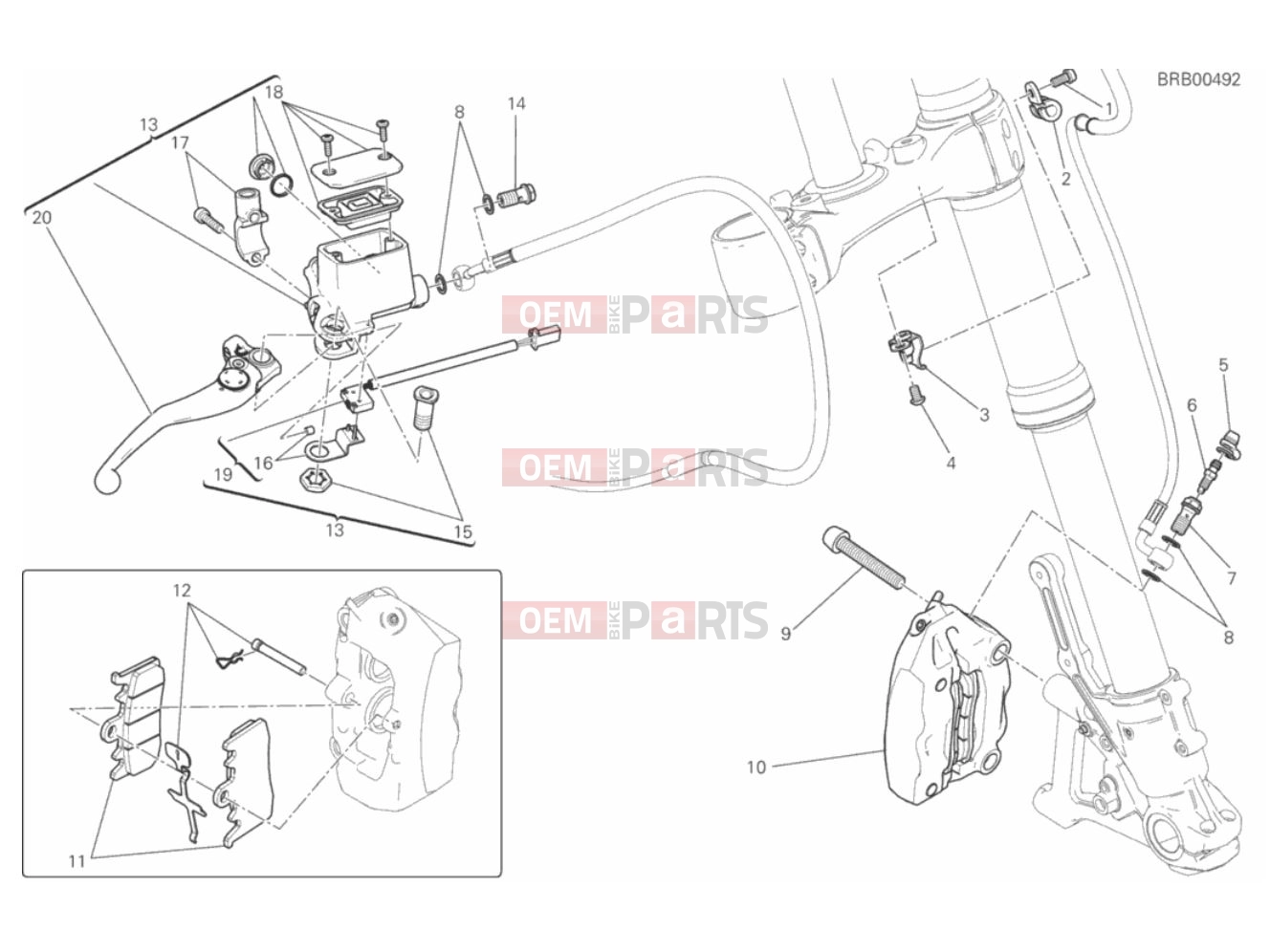 FRONT BRAKE SYSTEM - Ducati Scrambler Classic 2018