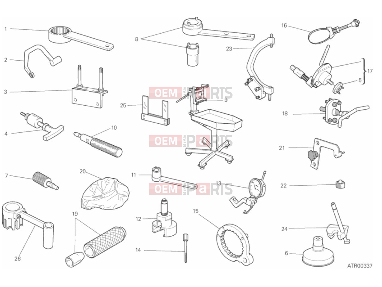 DUCATI 2017 Scrambler Cafe Racer WORKSHOP SERVICE TOOLS, ENGINE