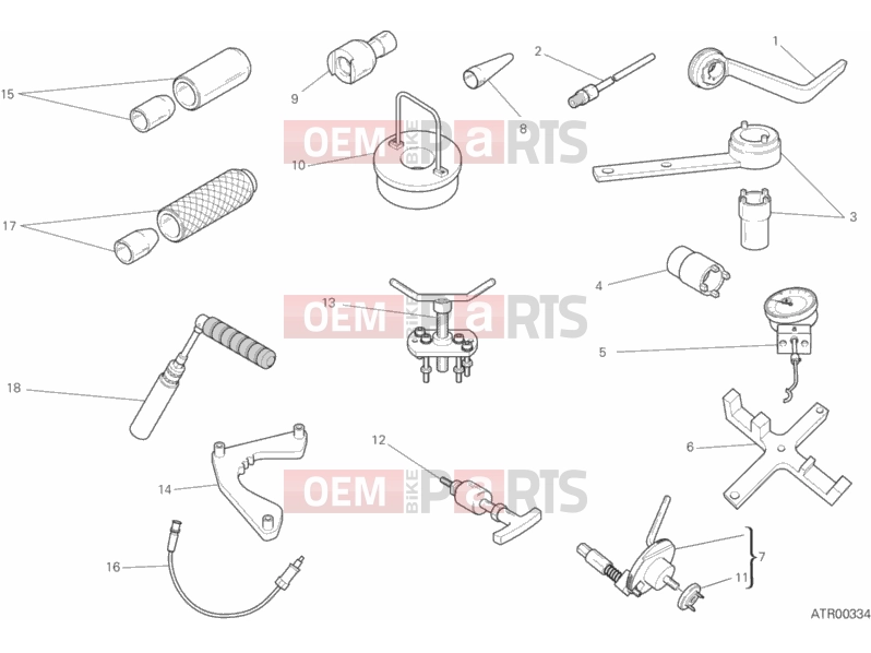 DUCATI 2017 Multistrada 1200 S Touring WORKSHOP SERVICE TOOLS 2