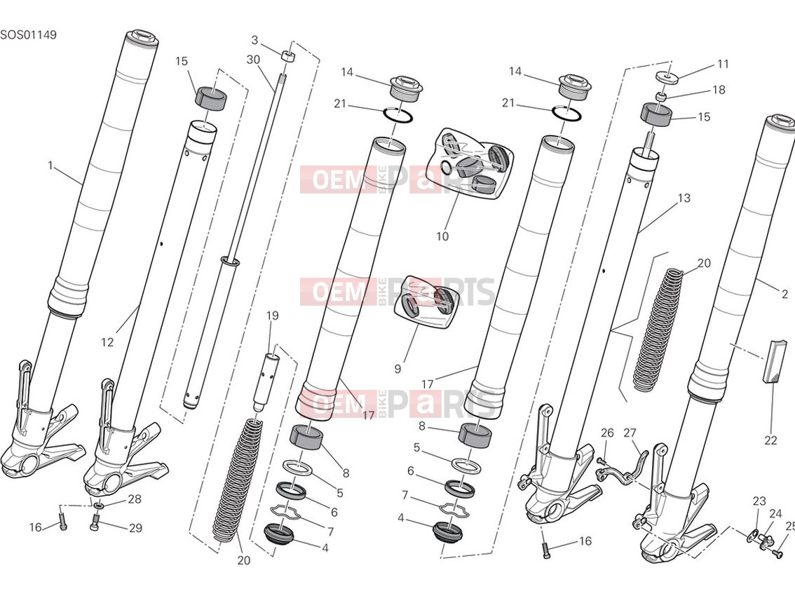 DUCATI 2022 Monster Front Fork