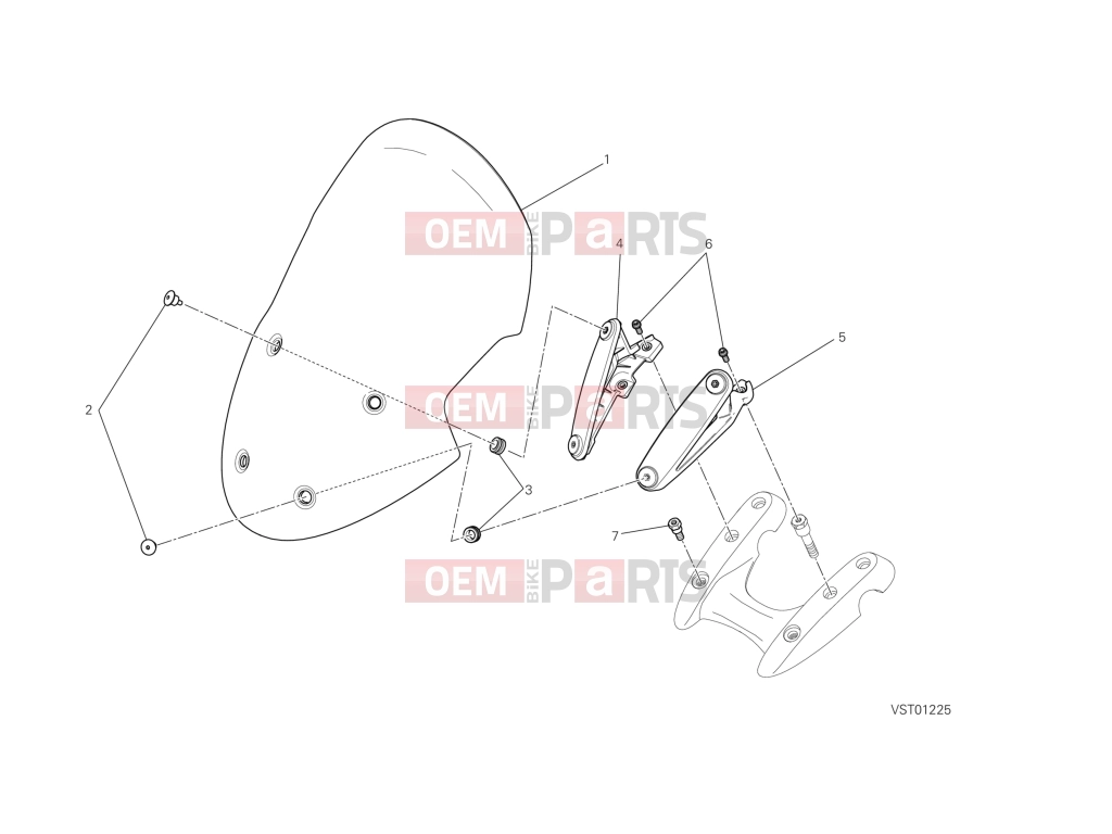 DUCATI 2013 Diavel Strada WINDSHIELD