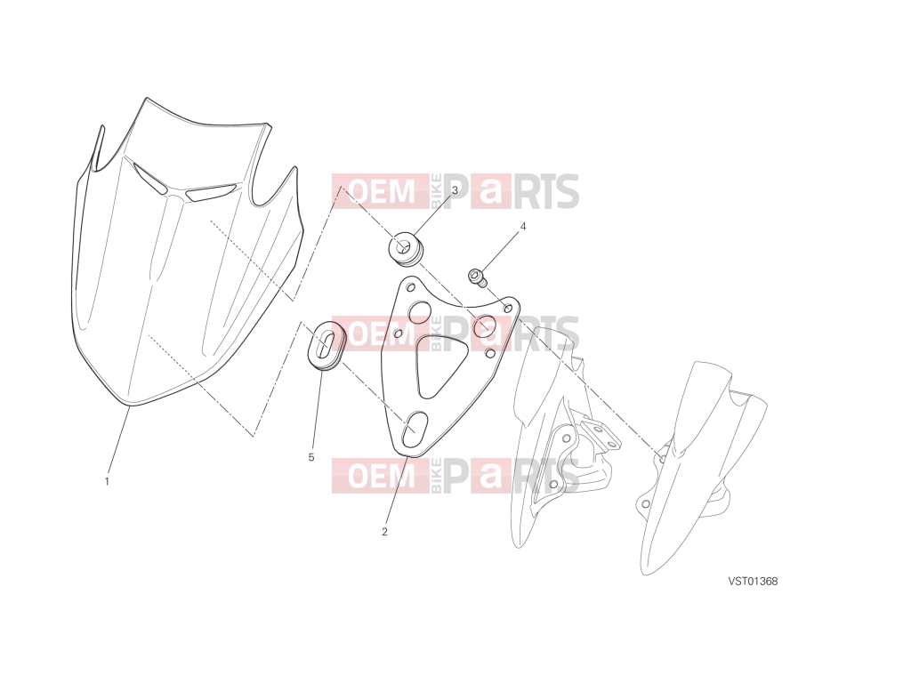 DUCATI 2014 Diavel WINDSHIELD