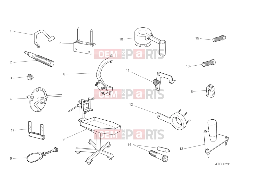 DUCATI 2014 Diavel WORKSHOP SERVICE TOOLS