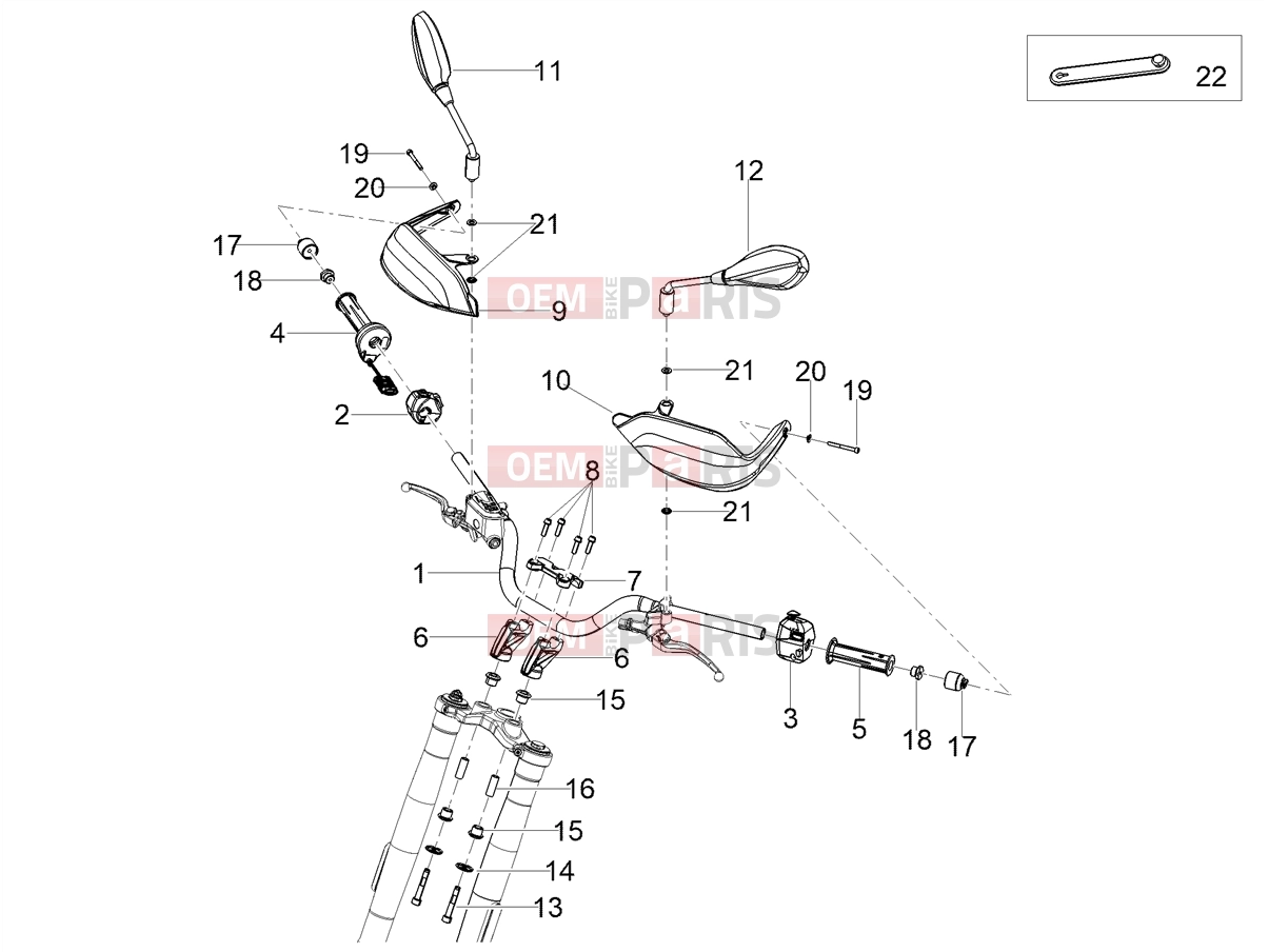 Handlebar - Controls » Handlebar - Controls - Motoguzzi V85 TT E5+ (EU) 2025