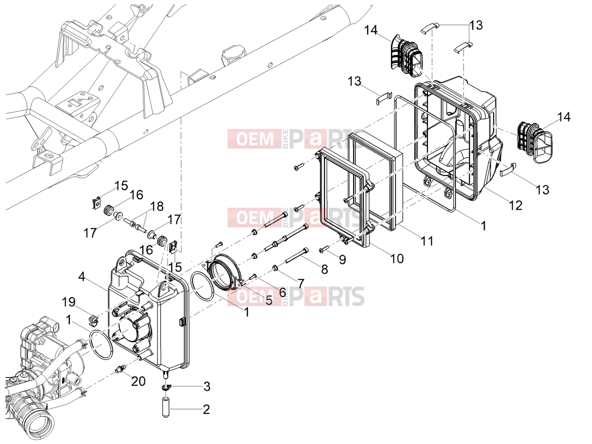 MOTOGUZZI V85 TT Strada E5+ (EU) Engine » Air box