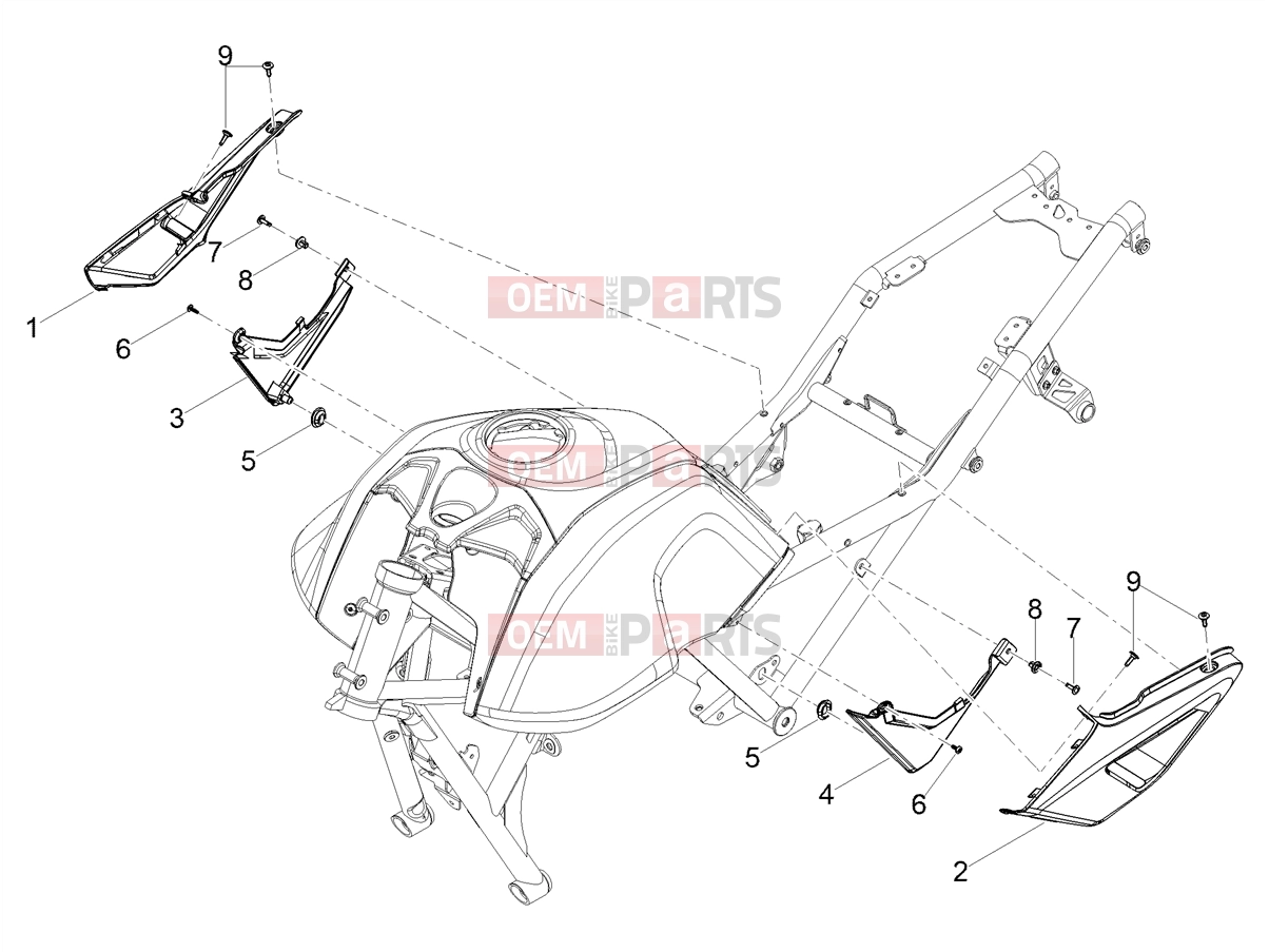 MOTOGUZZI V85 TT Strada E5+ (EU) Body » Central body