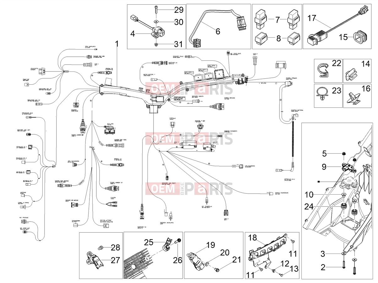 MOTOGUZZI V85 TT Strada E5+ (EU) Electrical systems » Central electrical system
