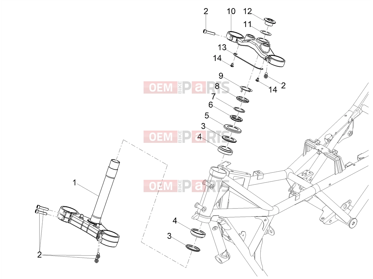 Handlebar - Controls » Steering - Motoguzzi V85 TT Strada E5+ (EU) 2024