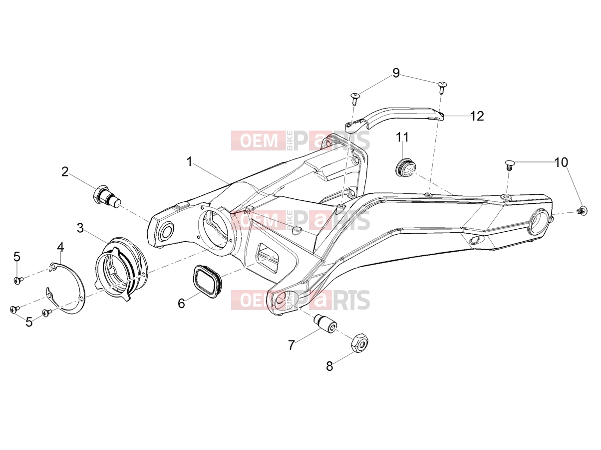 MOTOGUZZI V85 TT Strada E5+ (EU) Frame/bodywork » Swing arm