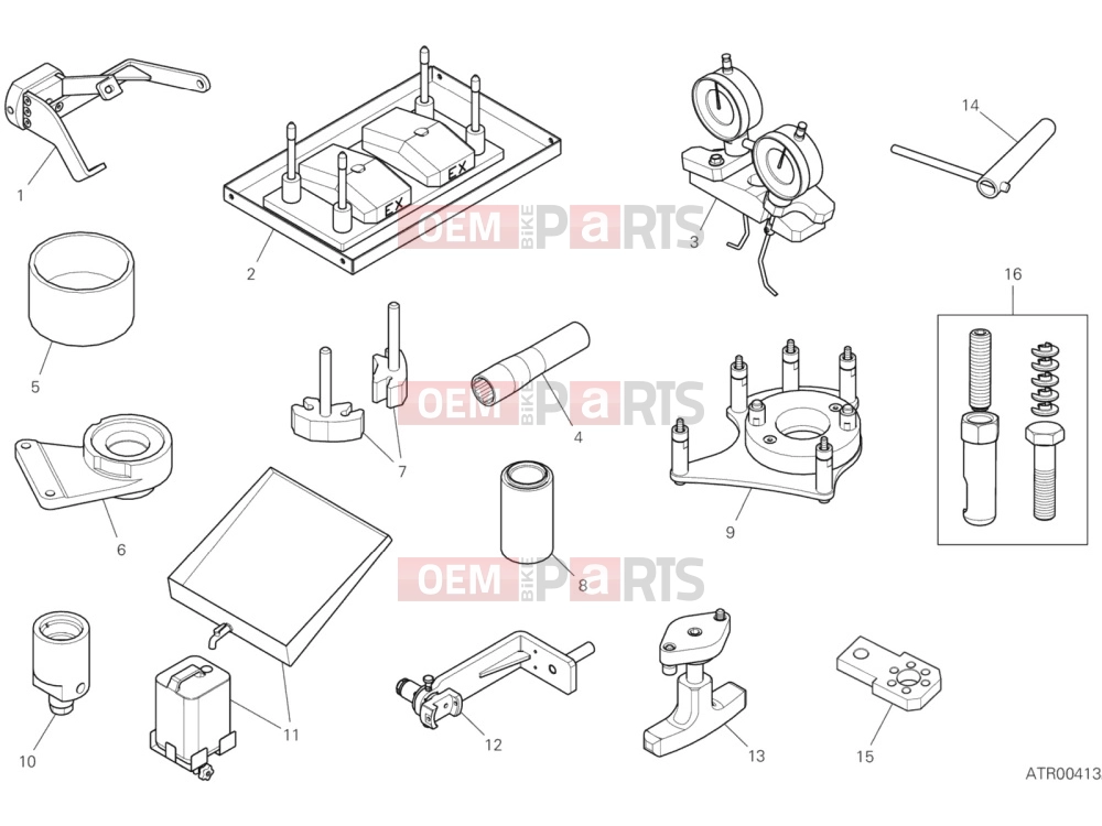 DUCATI 2021 Panigale V4 SP Workshop Service Tools (Engine)