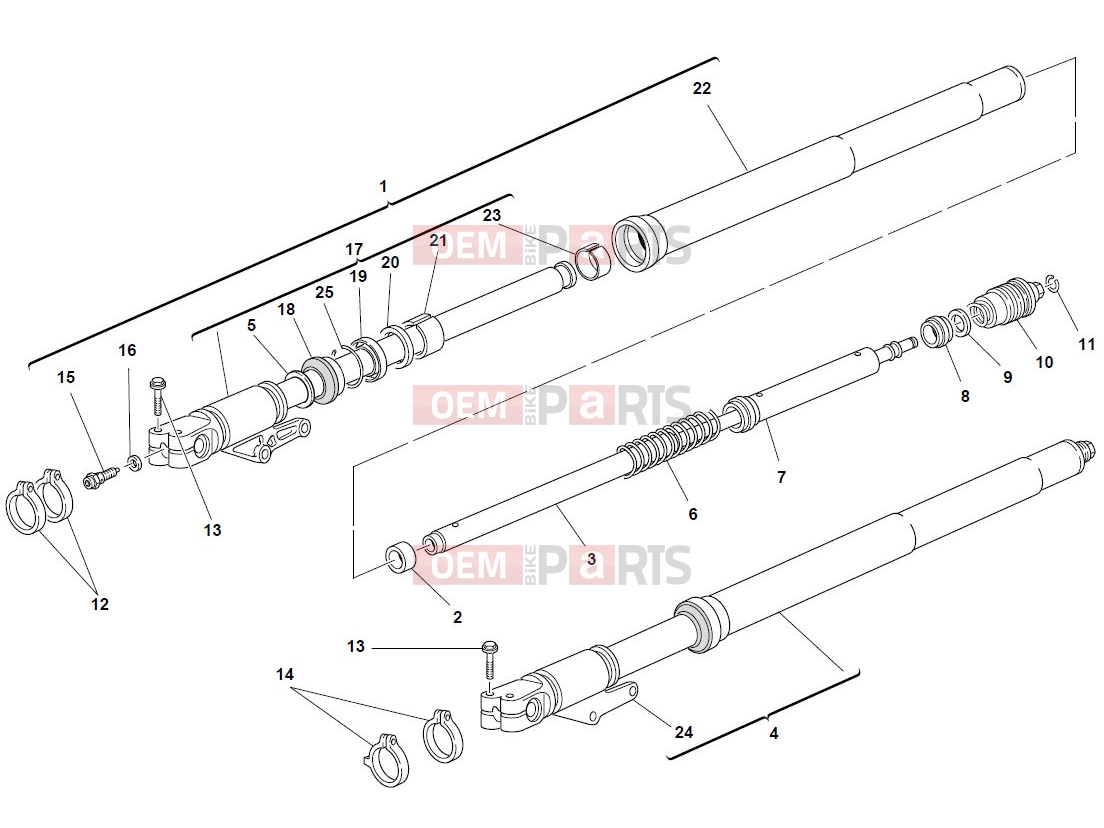 DUCATI 2003 Monster 1000 S FRONT FORK