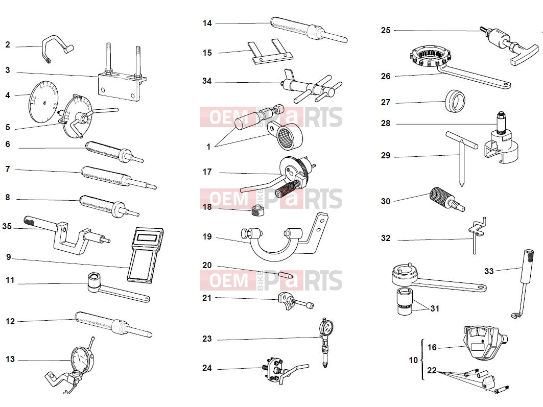 WORKSHOP SPECIAL TOOLS 1 - Ducati Monster 1000 S 2003