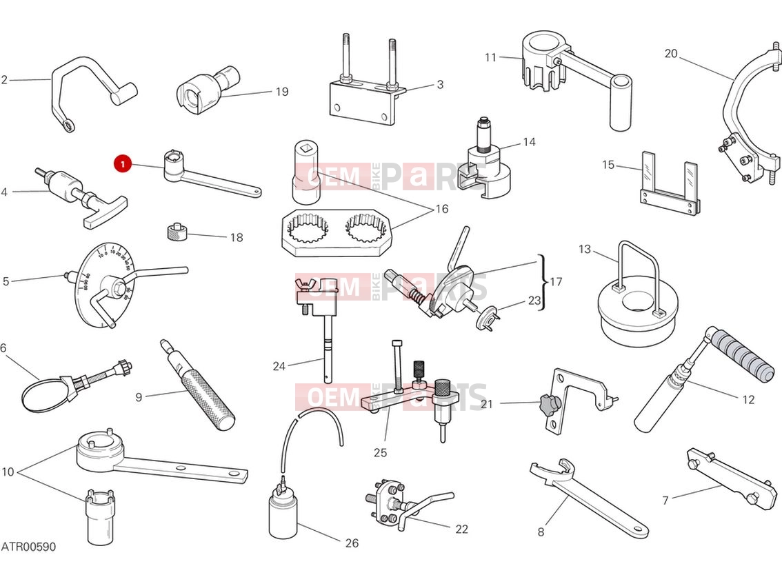 DUCATI 2023 Monster SP Workshop service tools (engine)