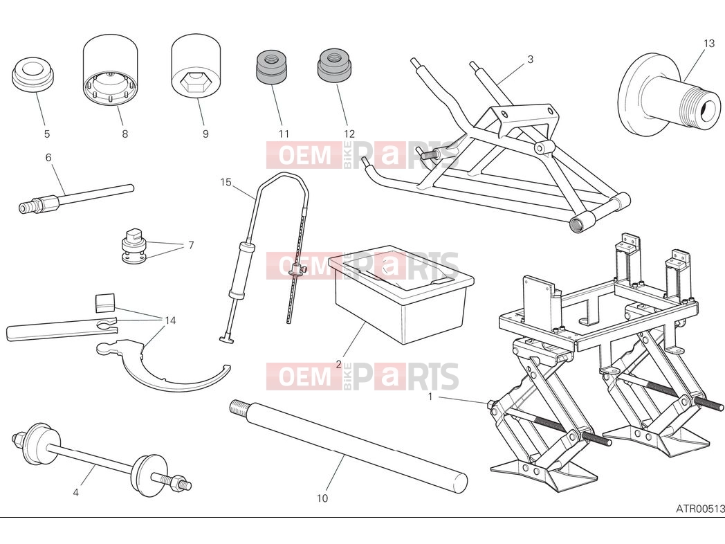 DUCATI 2025 Panigale V2 S Workshop service tools - frame (2)