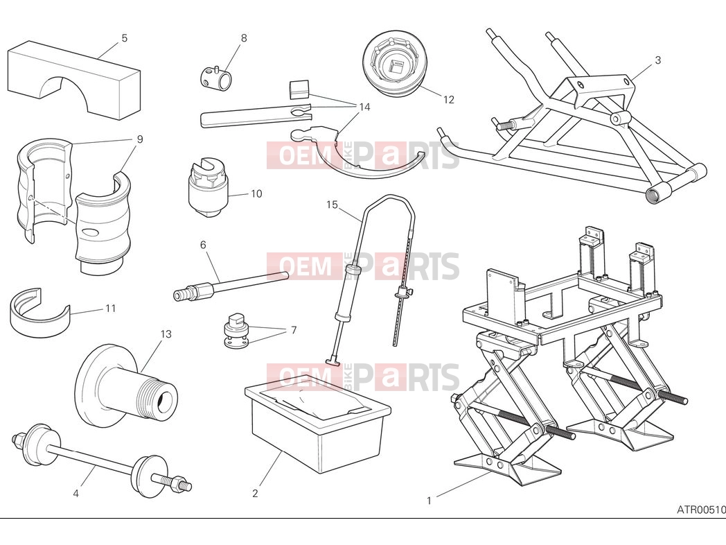 DUCATI 2025 Panigale V2 S Workshop service tools - frame (1)