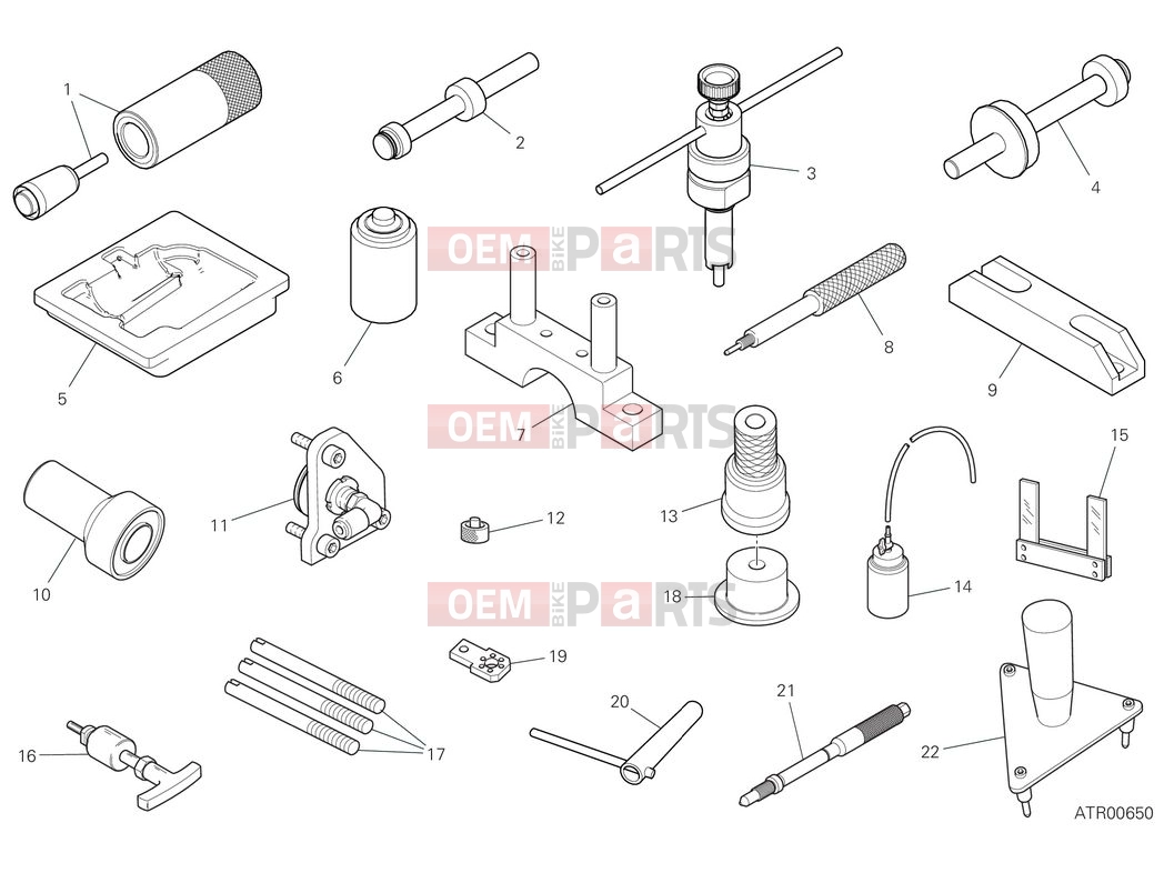 Workshop service tools - engine (2) - Ducati Multistrada V4 Pikes Peak 2025