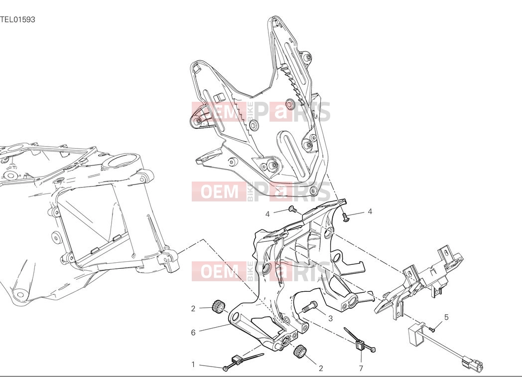 DUCATI 2025 Multistrada V4 RS Front subframe