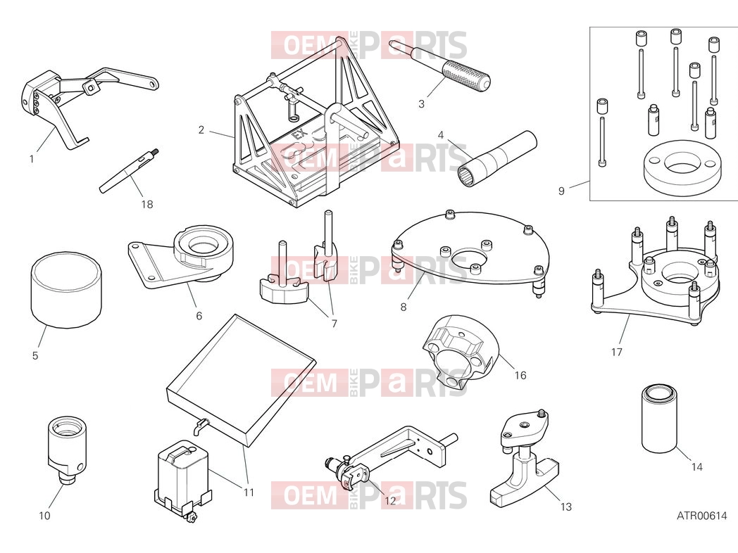 Workshop service tools - engine (1) - Ducati Multistrada V4 Rally 2025