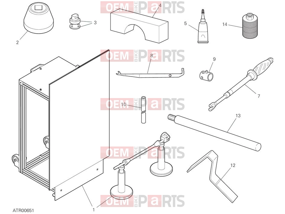 DUCATI 2025 Multistrada V4 S Workshop service tools - frame