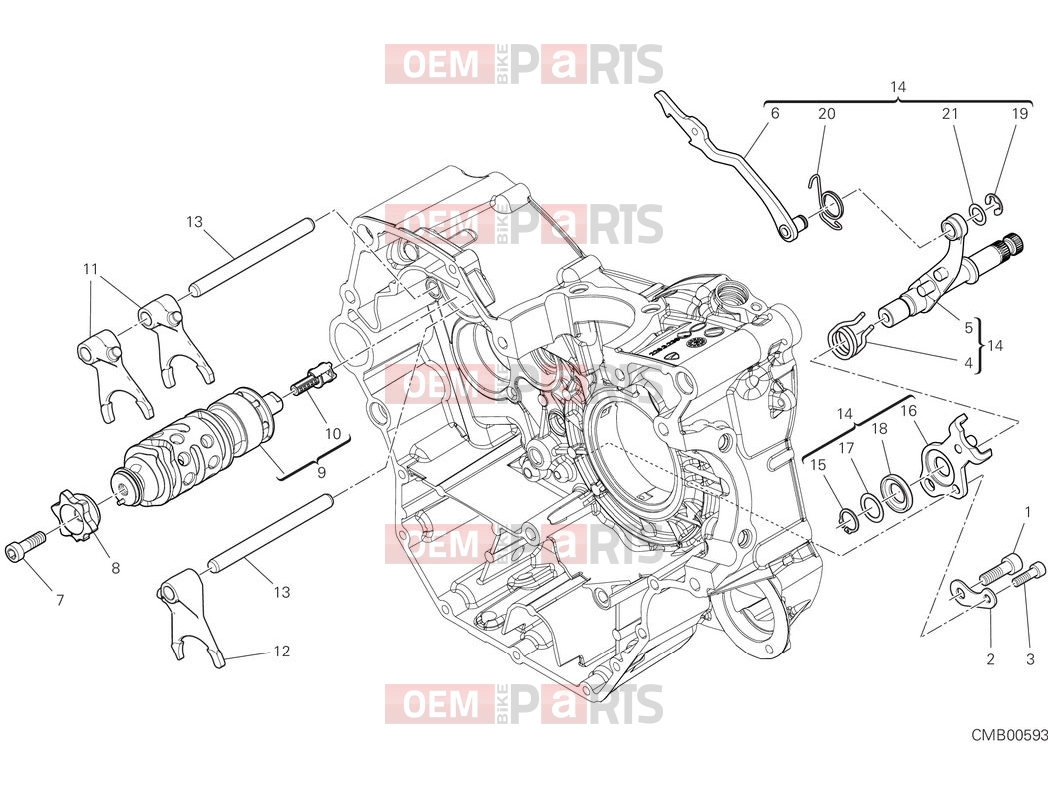 DUCATI 2025 Scrambler Nightshift Shift cam & fork