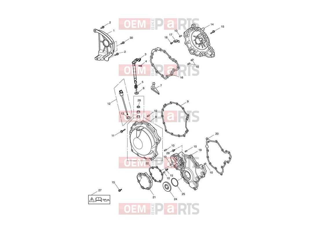 Triumph 2013 SPRINT GT Engine Covers