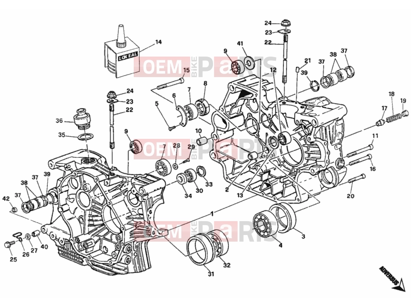 DUCATI 1994 Monster 900 CRANKCASE » ENGINE CASE