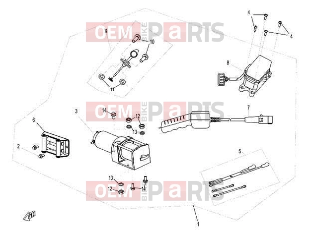 CFMOTO 2011 UTV UFORCE 600 (CF600-5) WINCH