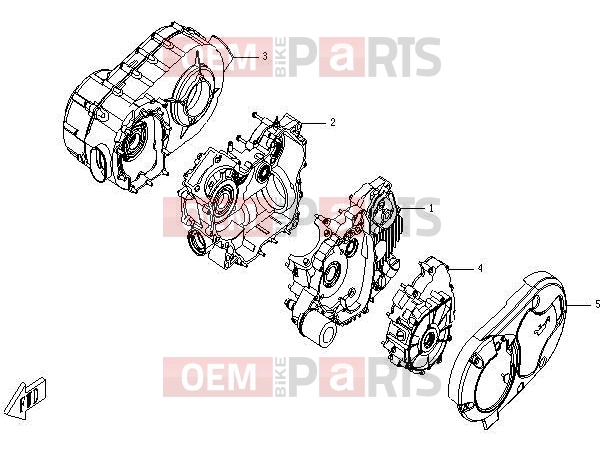 CFMOTO 2012 UTV UFORCE 600 (CF600-5) CRANKCASE ASSY - E01