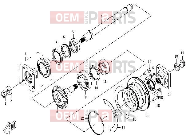 TRANSMISSION â¡ - E20 - CFMOTO UFORCE 600 (CF600-5) 2013
