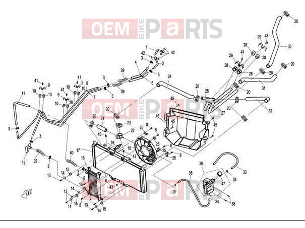 CFMOTO 2014 UTV UFORCE 600 (CF600-5) COOLING SYSTEM