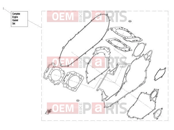 CFMOTO 2018 UTV UFORCE 800 (CF800UU-A) ENGINE GASKET SET - E29