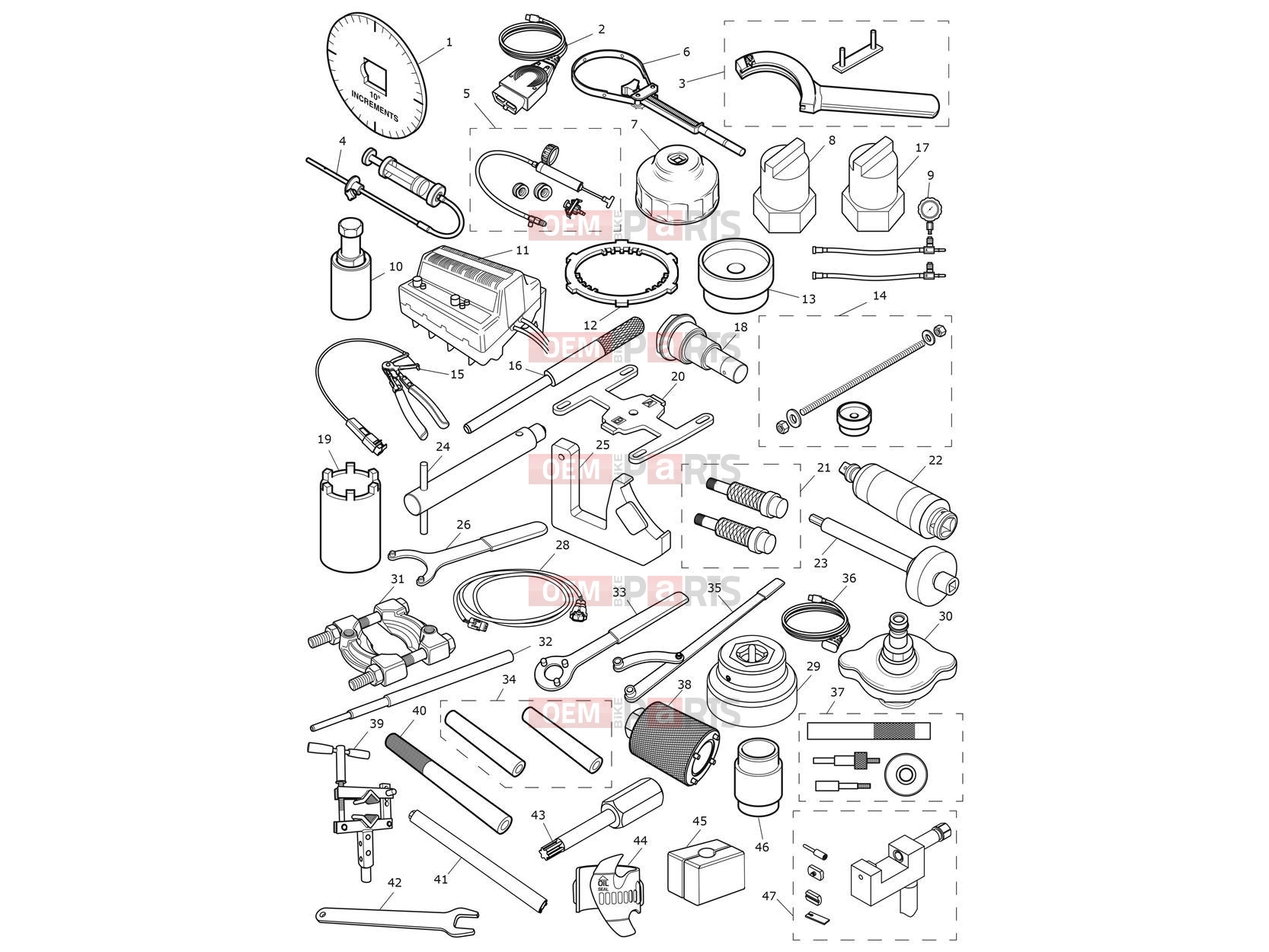 Triumph 2023 Thruxton RS Service Tools