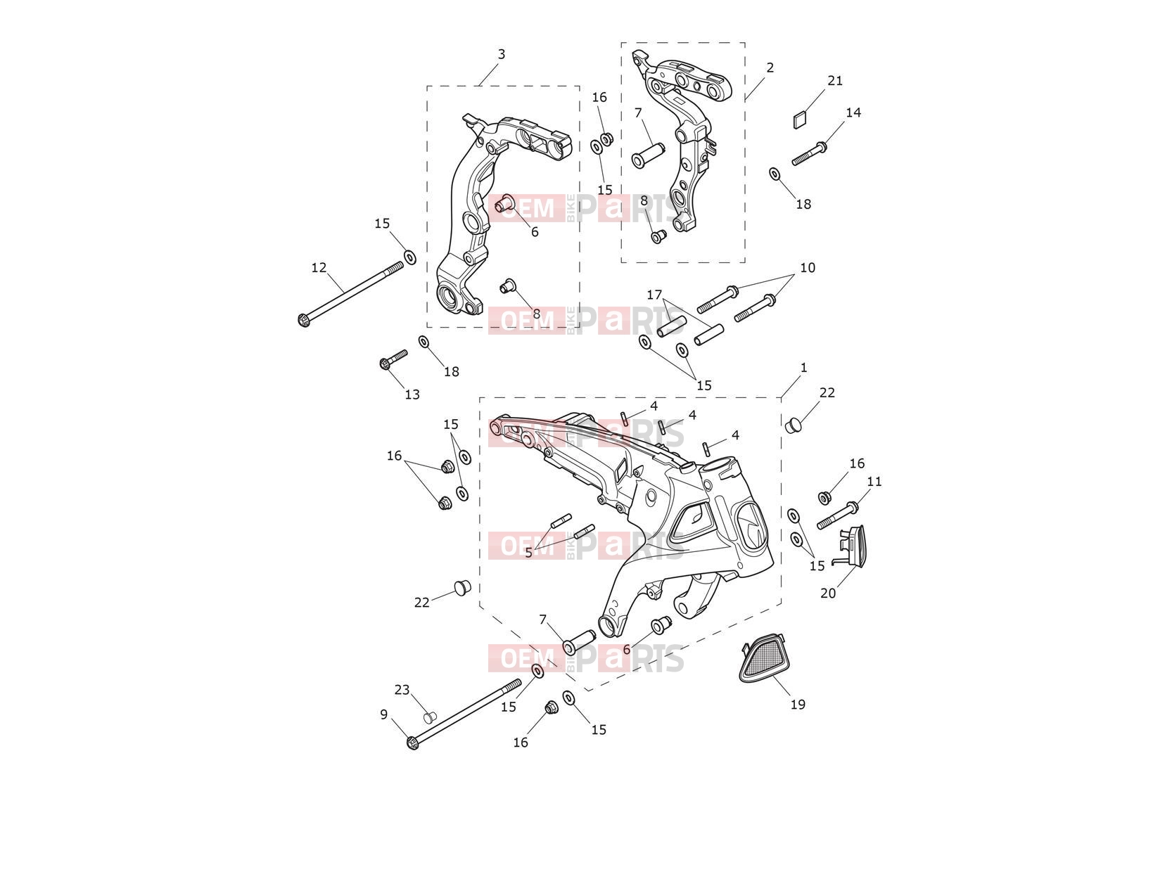 Triumph 2025 ROCKET 3 STORM GT Main Frame Assembly