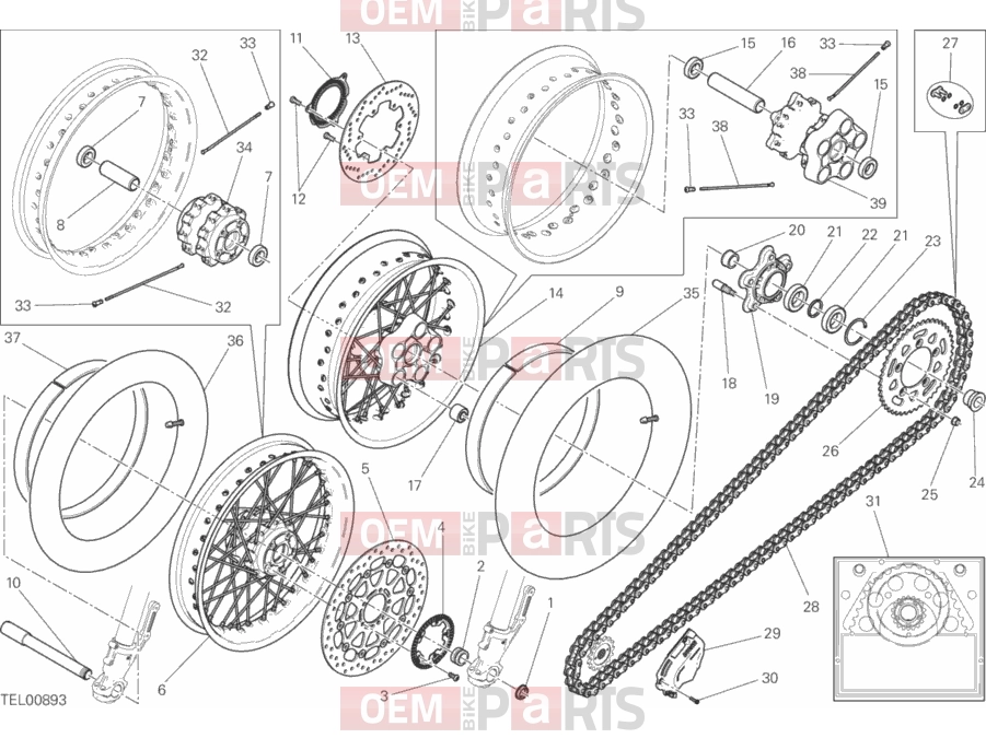 DUCATI 2017 Scrambler Classic FRONT AND REAR