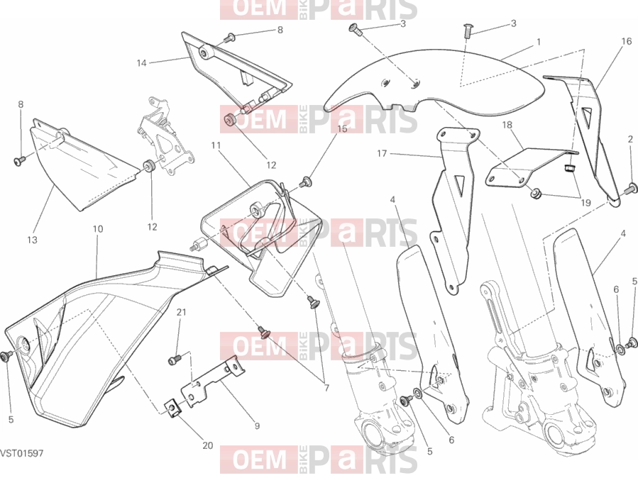 DUCATI 2017 Scrambler Classic HALF FAIRING
