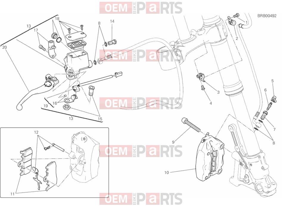 DUCATI 2017 Scrambler Classic FRONT BRAKE SYSTEM