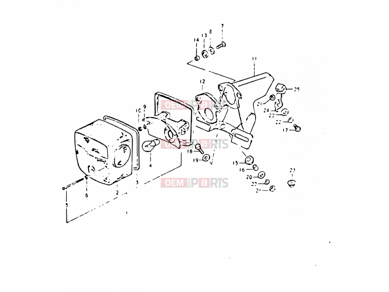 SUZUKI DR400S X (1999) 37 - REAR COMBINATION LAMP (E02, E04, E15, E21, E25)