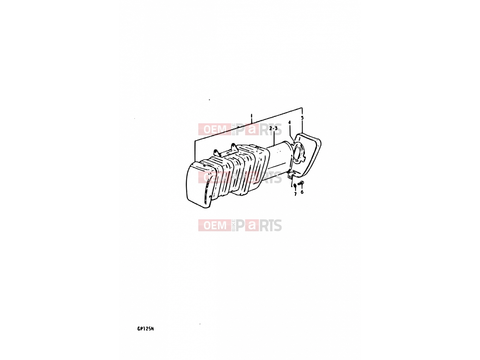 SUZUKI GP125 N (1992) 8 - AIR CLEANER (E02, E04, E17, E18, E21, E22, E24)