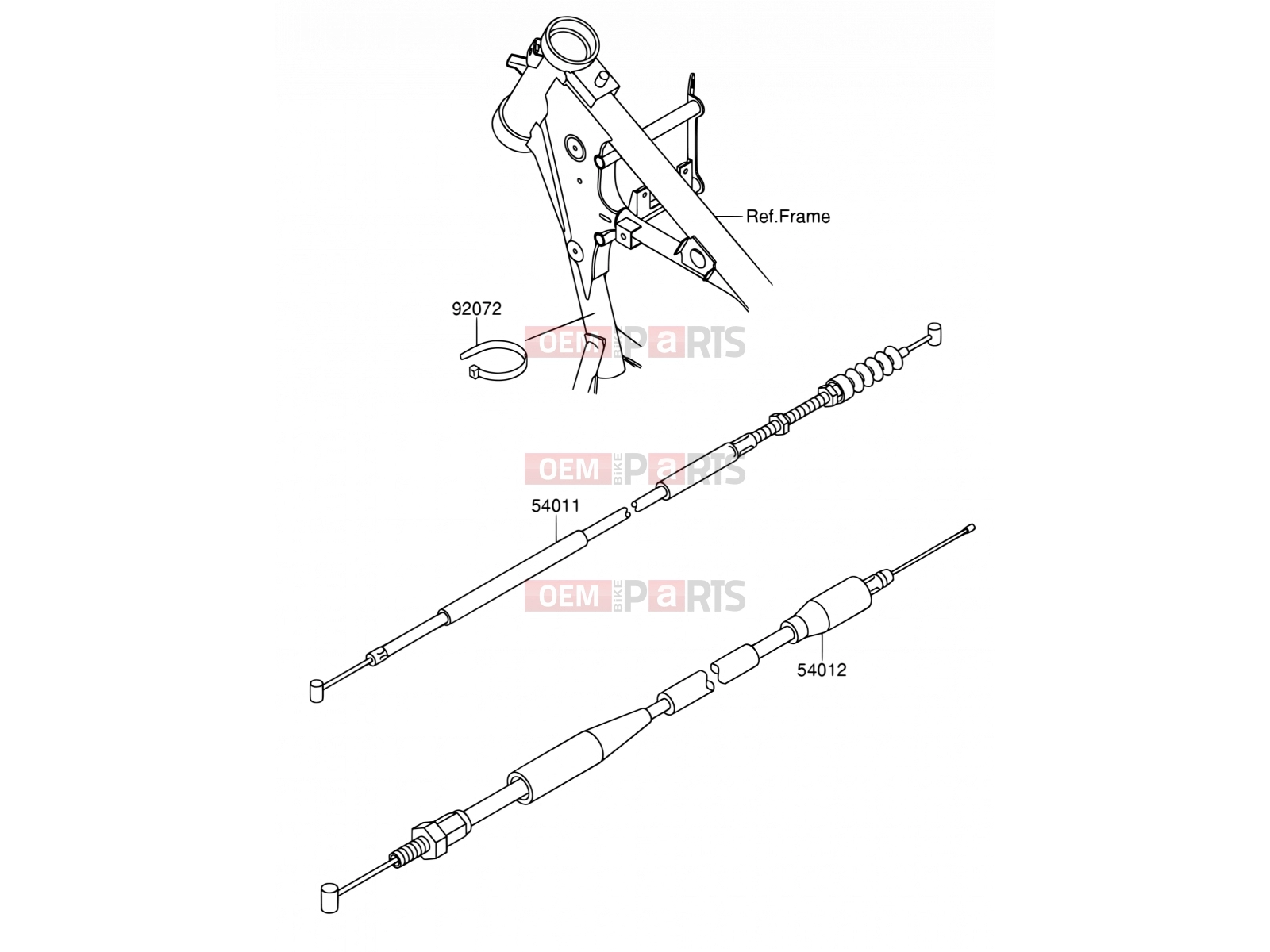 36 - CABLE - Suzuki RM65 K4 (2004) (E19)