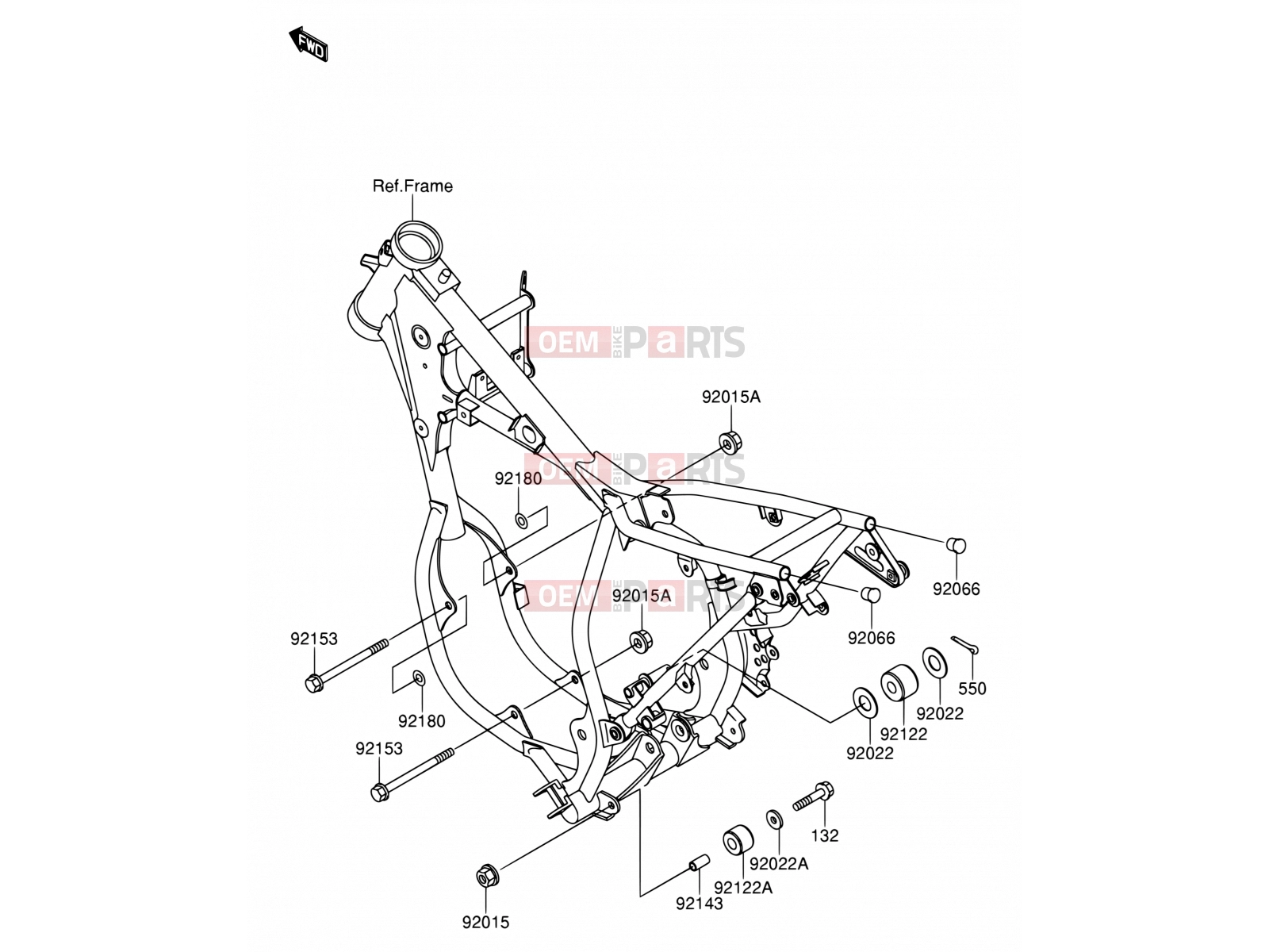 17 - ENGINE MOUNT - Suzuki RM65 K5 (2005) (E03)