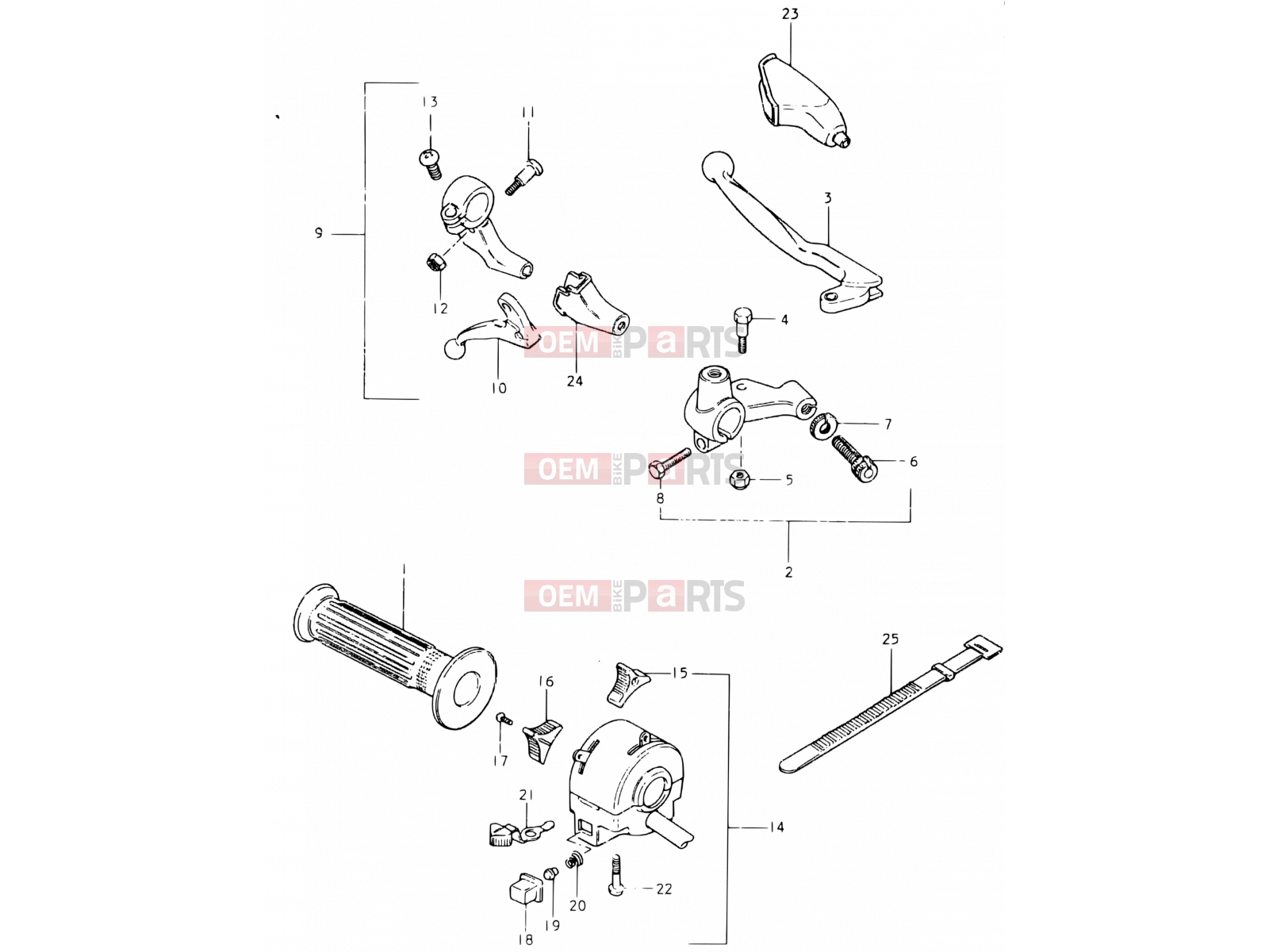 55 - LEFT HANDLE SWITCH (E39) - Suzuki SP400 T (1996)
