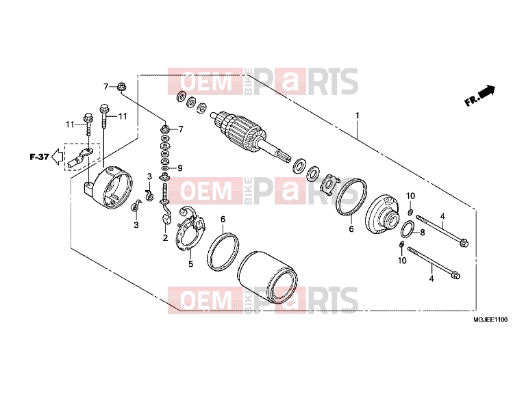 E-11 STARTER ENGINE - Honda CBF1000FTC CBF1000FT 2012