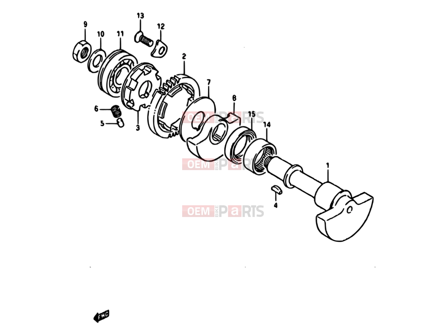 SUZUKI TS250X G (1986) 7 - CRANK BALANCER