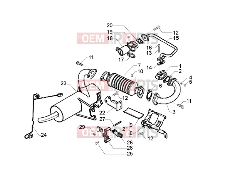 ape Classic 400 2014-től ENGINE » SILENCER