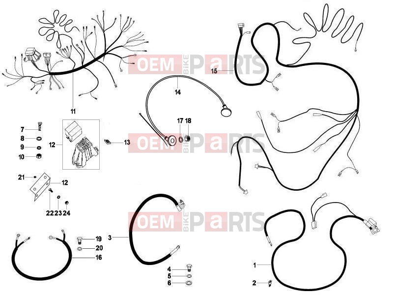 ape MP 601 Classic 2006-2013 ELECTRICAL SYSTEM » MAIN CABLE HARNESS
