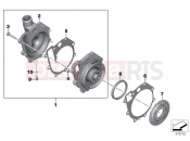 Coolant pump with drive - BMW Motorrad F 850 GS (0B09, 0B19) 2016
