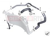 Coolant lines - BMW Motorrad F 850 GS (0B09, 0B19) 2016