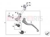 Clutch control assembly - BMW Motorrad F 850 GS (0B09, 0B19) 2016