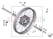 Cross spoke wheel front - BMW Motorrad F 850 GS (0B09, 0B19) 2016