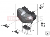 LED headlight - Generation II - BMW Motorrad F 850 GS (0B09, 0B19) 2016